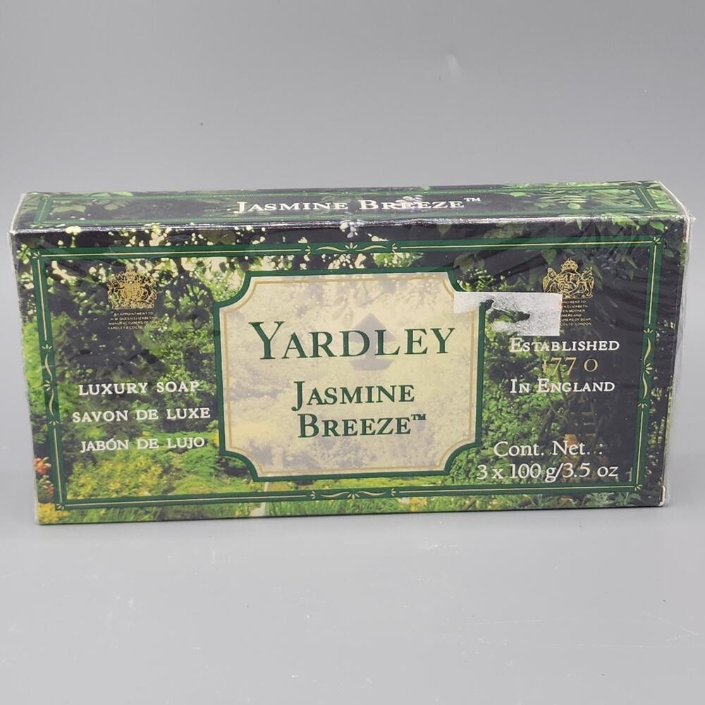 Yardley London Bath Bar Luxury Soap Discontinued Jasmine Breeze 3 Pack Sealed